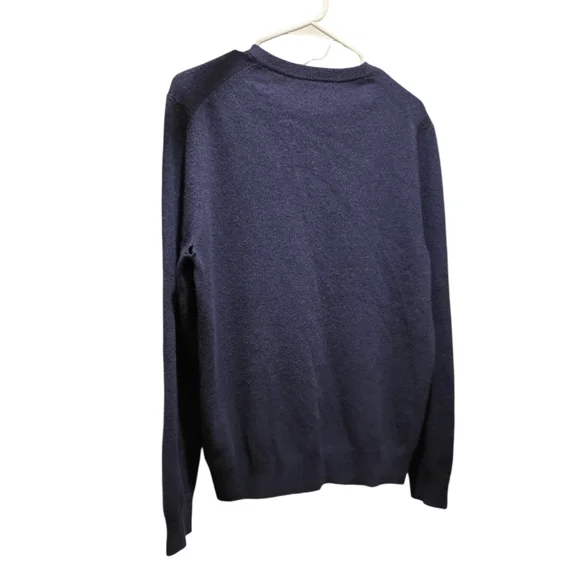 Christian Lacroix Navy V Neck Sweater 2 Ply Cashmere Size M - Picture 2 of 9